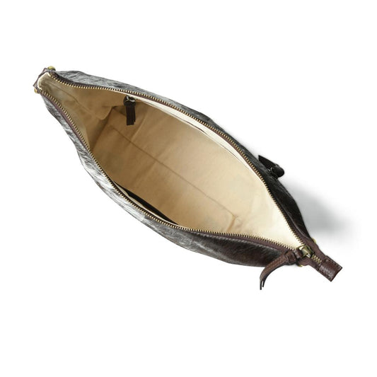 Classic Leather Cow Print Tote Bag