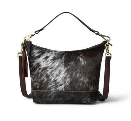 Natural cowhide Hairon leather shoulder /Tote / crossbody bag