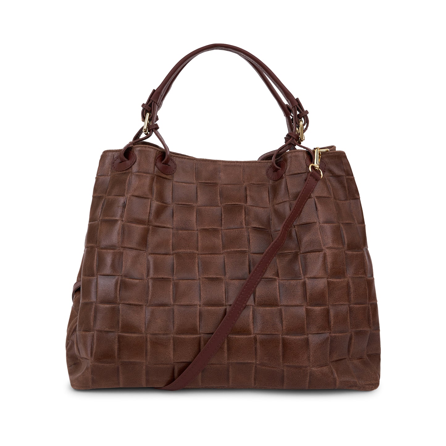 A leather Slouchy  Hobo Bag