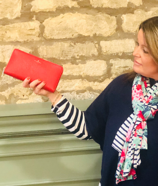 Leather purse for women