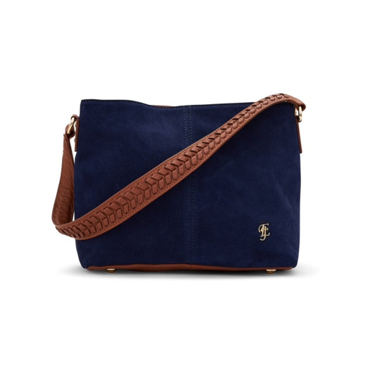 Smaller - sized  every day Shoulder bag- suede leather