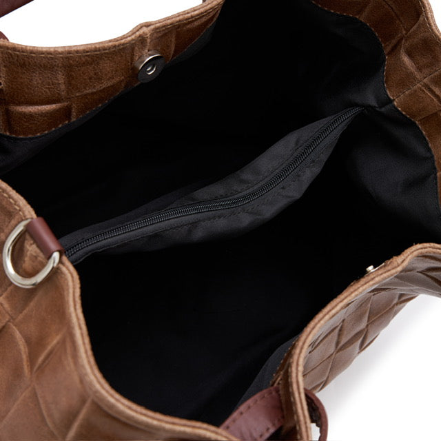 A leather Slouchy  Hobo Bag